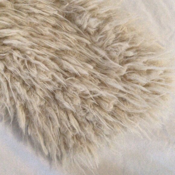 Lucky Brand Shaggy Cream Coat Sz XS - Picture 5 of 6